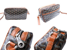 Load image into Gallery viewer, GOYARD ゴヤール カップヴェールPMバッグ ショルダーバッグ CAPVE2PMLTY01CL01P ブラウン PVC レザー シルバー金具 美品 中古 65648