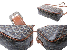 Load image into Gallery viewer, GOYARD ゴヤール カップヴェールPMバッグ ショルダーバッグ CAPVE2PMLTY01CL01P ブラウン PVC レザー シルバー金具 美品 中古 65648