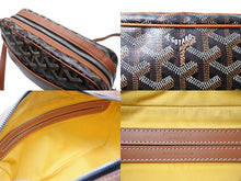 Load image into Gallery viewer, GOYARD ゴヤール カップヴェールPMバッグ ショルダーバッグ CAPVE2PMLTY01CL01P ブラウン PVC レザー シルバー金具 美品 中古 65648