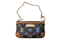 画像をギャラリービューアに読み込む, LouisVuitton ルイヴィトン ポシェット ミラPM アクセサリーポーチ M60099 AA0039 ブラック マルチカラー 美品 中古 65650