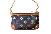 画像をギャラリービューアに読み込む, LouisVuitton ルイヴィトン ポシェット ミラPM アクセサリーポーチ M60099 AA0039 ブラック マルチカラー 美品 中古 65650