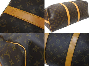 LOUIS VUITTON ルイ ヴィトン キーポルバンドリエール50 ボストンバッグ M41414 モノグラムキャンバス ブラウン 美品 中古 65654