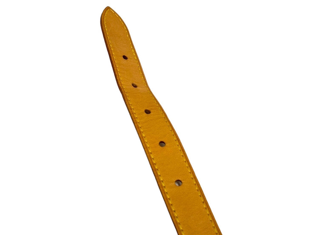 LouisVuitton Shoulder strap for buggy TH0076 Tanned leather Brown Good condition Used 65661
