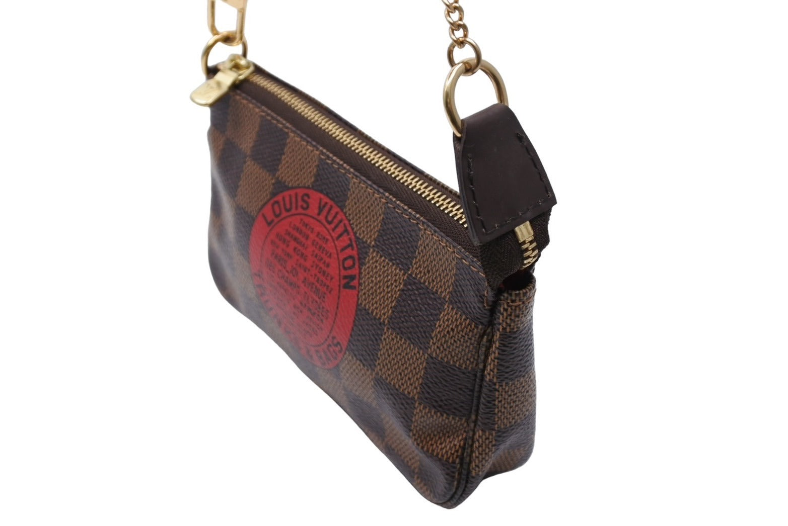 極美品 LOUIS VUITTON ルイ ヴィトン ミニポシェットアクセソワール T&B アクセサリーポーチ ダミエ エベヌ N58011 中古  65663 – Casanova Vintage