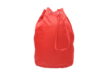 Load image into Gallery viewer, PRADA プラダ ナイロン 巾着 ポーチ レッド 赤 テスート レザートライアングルロゴ 1N0881 小物入れ 良品 中古 65678