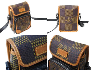 LOUIS VUITTON ルイヴィトン ショルダーバッグ アマゾン スリングバッグ NIGO ダミエジャイアント N40357 ブラウン 美品 中古 65683