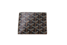 Load image into Gallery viewer, 未使用品 GOYARD ゴヤール ヴィクトワール ウォレット 二つ折り財布 VICTO8PMLTY01CL03X ブラック ブラウン PVC 中古 65687