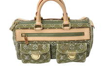 Load image into Gallery viewer, LOUIS VUITTON ルイヴィトン ネオ スピーディ ハンドバッグ M95215 モノグラムデニム カーキ ゴールド金具 美品 中古 65692