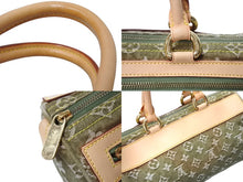 Load image into Gallery viewer, LOUIS VUITTON ルイヴィトン ネオ スピーディ ハンドバッグ M95215 モノグラムデニム カーキ ゴールド金具 美品 中古 65692