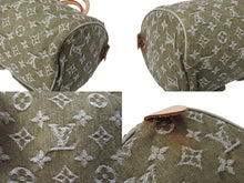 Load image into Gallery viewer, LOUIS VUITTON ルイヴィトン ネオ スピーディ ハンドバッグ M95215 モノグラムデニム カーキ ゴールド金具 美品 中古 65692
