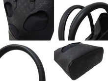 Load image into Gallery viewer, 新品同様 LOUIS VUITTON ルイヴィトン コムデギャルソン 川久保玲 トートバッグ M58661 ウィズホールズMM モノグラムアンプラント ブラック 中古 65693