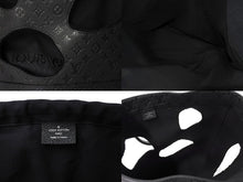 Load image into Gallery viewer, 新品同様 LOUIS VUITTON ルイヴィトン コムデギャルソン 川久保玲 トートバッグ M58661 ウィズホールズMM モノグラムアンプラント ブラック 中古 65693