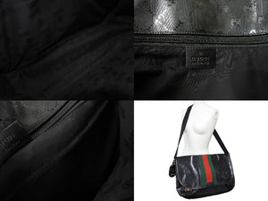 GUCCI グッチ シェリーライン ショルダーバッグ 269376 204990 GGインプリメ ブラック レッド グリーン 美品 中古 65700