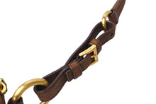 画像をギャラリービューアに読み込む, PRADA プラダ ワンショルダーバッグ トライアングルロゴ レザー ブラウン ゴールド金具 イタリア製 美品 中古 65702