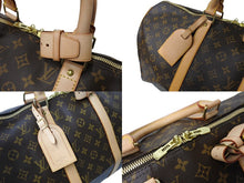 画像をギャラリービューアに読み込む, LOUIS VUITTON ルイヴィトン キーポル50 ボストンバッグ M41426 K・Tイニシャル入 モノグラム キャンバス ブラウン 美品 中古 65705