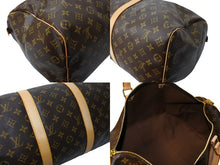 画像をギャラリービューアに読み込む, LOUIS VUITTON ルイヴィトン キーポル50 ボストンバッグ M41426 K・Tイニシャル入 モノグラム キャンバス ブラウン 美品 中古 65705