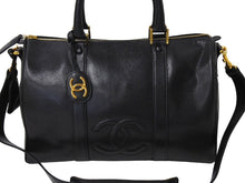 画像をギャラリービューアに読み込む, 極美品 CHANEL シャネル ハンドバッグ ショルダーバッグ 2WAY 2番台 キャビアスキン ココマーク ブラック キャビアスキン 中古 65707