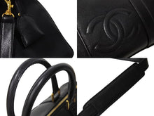 画像をギャラリービューアに読み込む, 極美品 CHANEL シャネル ハンドバッグ ショルダーバッグ 2WAY 2番台 キャビアスキン ココマーク ブラック キャビアスキン 中古 65707
