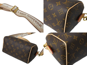 極美品 LOUIS VUITTON ルイヴィトン ハンドバッグ M46234 スピーディバンドリエール 20 ブラウン モノグラム 中古 65712