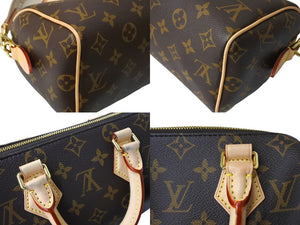 極美品 LOUIS VUITTON ルイヴィトン ハンドバッグ M46234 スピーディバンドリエール 20 ブラウン モノグラム 中古 65712