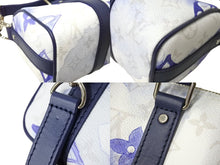 画像をギャラリービューアに読み込む, 極美品 LOUIS VUITTON ルイヴィトン キーポルXS 2WAY ショルダーバッグ モノグラムウォーターカラー ネイビー ホワイト M45761 中古 65721