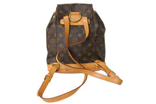 Load image into Gallery viewer, LOUIS VUITTON ルイヴィトン モンスリMM バックパック リュック M51136 モノグラム ブラウン ゴールド金具 美品 中古 65723