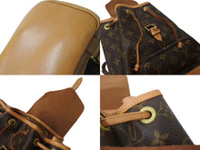 Load image into Gallery viewer, LOUIS VUITTON ルイヴィトン モンスリMM バックパック リュック M51136 モノグラム ブラウン ゴールド金具 美品 中古 65723