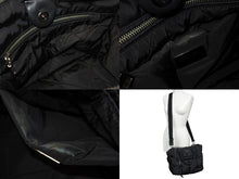 画像をギャラリービューアに読み込む, PRADA プラダ テスート ボンバー ハンドバッグ ショルダーバッグ 2WAY ナイロン BN2632 ブラック シルバー金具 美品 中古 65724