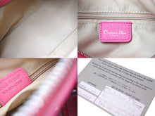 Load image into Gallery viewer, Christian Dior クリスチャンディオール ハンドバッグ トロッター 07-BO-1005 レザー ピンク ベージュ 美品 中古 65725