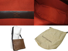 画像をギャラリービューアに読み込む, 極美品 LOUIS VUITTON ルイヴィトン ショルダーバッグ N45255 ナヴィグリオ ブラウン ダミエキャンバス 中古 65727