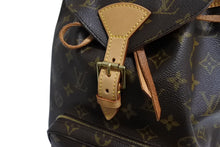 画像をギャラリービューアに読み込む, LOUIS VUITTON ルイヴィトン モンスリMM バックパック リュック M51136 モノグラム ブラウン ゴールド金具 美品 中古 65729
