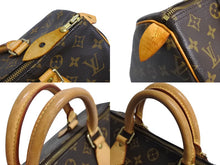 Load image into Gallery viewer, LOUIS VUITTON ルイヴィトン スピーディ30 ハンドバッグ M41526 モノグラム PVC レザー ゴールド金具 ブラウン 美品 中古 65731