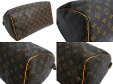 Load image into Gallery viewer, LOUIS VUITTON ルイヴィトン スピーディ30 ハンドバッグ M41526 モノグラム PVC レザー ゴールド金具 ブラウン 美品 中古 65731