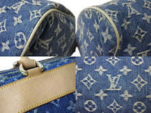 Load image into Gallery viewer, LOUIS VUITTON ルイ ヴィトン ネオスピーディ ハンドバッグ M95019 モノグラム デニム ブルー ベージュ 美品 中古 65739