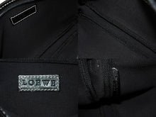 画像をギャラリービューアに読み込む, 極美品 LOEWE ロエベ アナグラム ハンドバッグ ワンショルダーバッグ ポーチ キャンバス シルバー金具 グレー 中古 65747