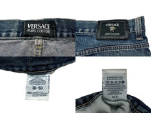 Load image into Gallery viewer, VERSACE ヴェルサーチ デニムパンツ ジーンズクチュール サイズ36 メデューサ コットン ブルー 良品 中古 65763