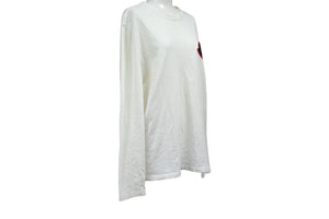 MONCLER モンクレール 長袖Ｔシャツ ワッペン トップス コットン サイズなし E10918040600 ホワイト 良品 中古 65766