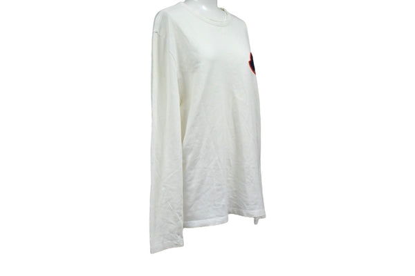 MONCLER モンクレール 長袖Ｔシャツ ワッペン トップス コットン サイズなし E10918040600 ホワイト 良品 中古 65766