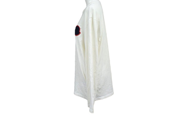 MONCLER モンクレール 長袖Ｔシャツ ワッペン トップス コットン サイズなし E10918040600 ホワイト 良品 中古 65766