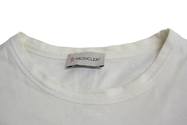 MONCLER モンクレール 長袖Ｔシャツ ワッペン トップス コットン サイズなし E10918040600 ホワイト 良品 中古 65766