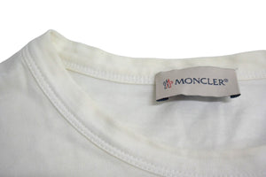 MONCLER モンクレール 長袖Ｔシャツ ワッペン トップス コットン サイズなし E10918040600 ホワイト 良品 中古 65766