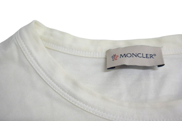 MONCLER モンクレール 長袖Ｔシャツ ワッペン トップス コットン サイズなし E10918040600 ホワイト 良品 中古 65766