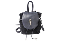 Load image into Gallery viewer, 極美品 CHROME HEARTS クロムハーツ イギー バックパック リュック レザー×925 ブラック×シルバー ラージダガー付き 中古 65769