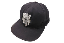 Load image into Gallery viewer, CHROME HEARTS クロムハーツ トラッカーキャップ ダガー 刺繍 ONE SIZE 53-60 ブラック コットン シルバー925 良品 中古 65771