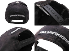 Load image into Gallery viewer, CHROME HEARTS クロムハーツ トラッカーキャップ ダガー 刺繍 ONE SIZE 53-60 ブラック コットン シルバー925 良品 中古 65771