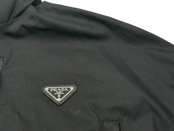 PRADA Triangle Logo Plate Jacket 2022SS IC Tag Re-Nylon 29Z004 Black Size 36 Good Condition Used 65811