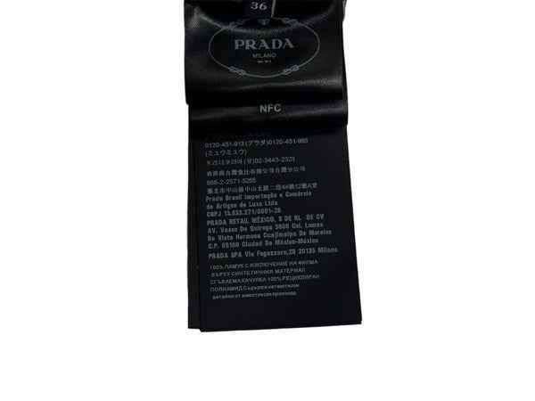 PRADA Triangle Logo Plate Jacket 2022SS IC Tag Re-Nylon 29Z004 Black Size 36 Good Condition Used 65811