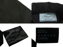 Load image into Gallery viewer, PRADA プラダ 半袖シャツ 襟シャツ トップス ブラック P3H95G コットン サイズ 38 良品 中古 65812