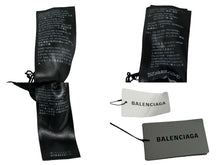 Load image into Gallery viewer, 新品未使用品 BALENCIAGA バレンシアガ 657610 ロゴ刺繍 デストロイ加工 オーバーサイズデニムシャツ サイズXS ブラック 中古 65813