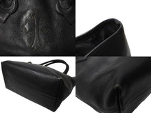 画像をギャラリービューアに読み込む, CHROME HEARTS クロムハーツ FSトート トートバッグ クロスパッチ ブラック シルバー金具 中古 65824